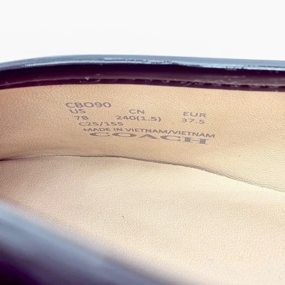 NEW Coach Sculpted C Soft Mary Jane Flats in Black - Women's Size US 7 - Picture 13 of 14